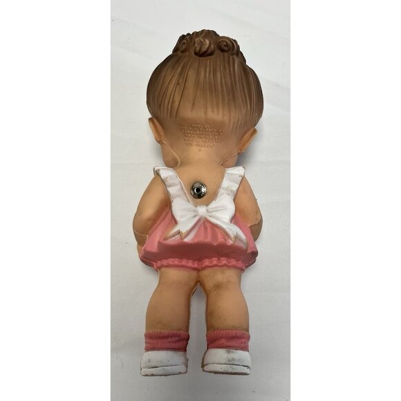 Creepy Vintage Ruth Newton 1950's Sun Rubber Baby Doll Pink Dress Squeak Works👀 - Picture 2 of 5